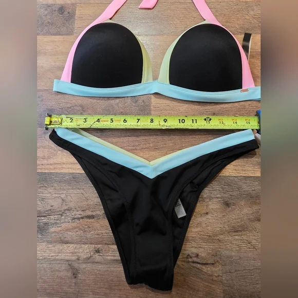 Victoria's Secret PINK Push Up Triangle Padded Bikini Swim Set Size M/XXL - Picture 6 of 9